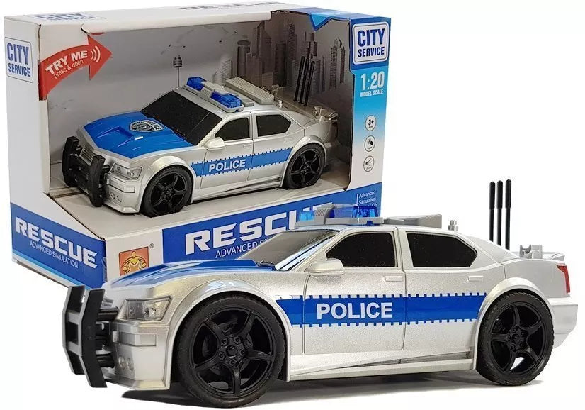 Policijos automobilis 1:20 su šviesomis ir garsais